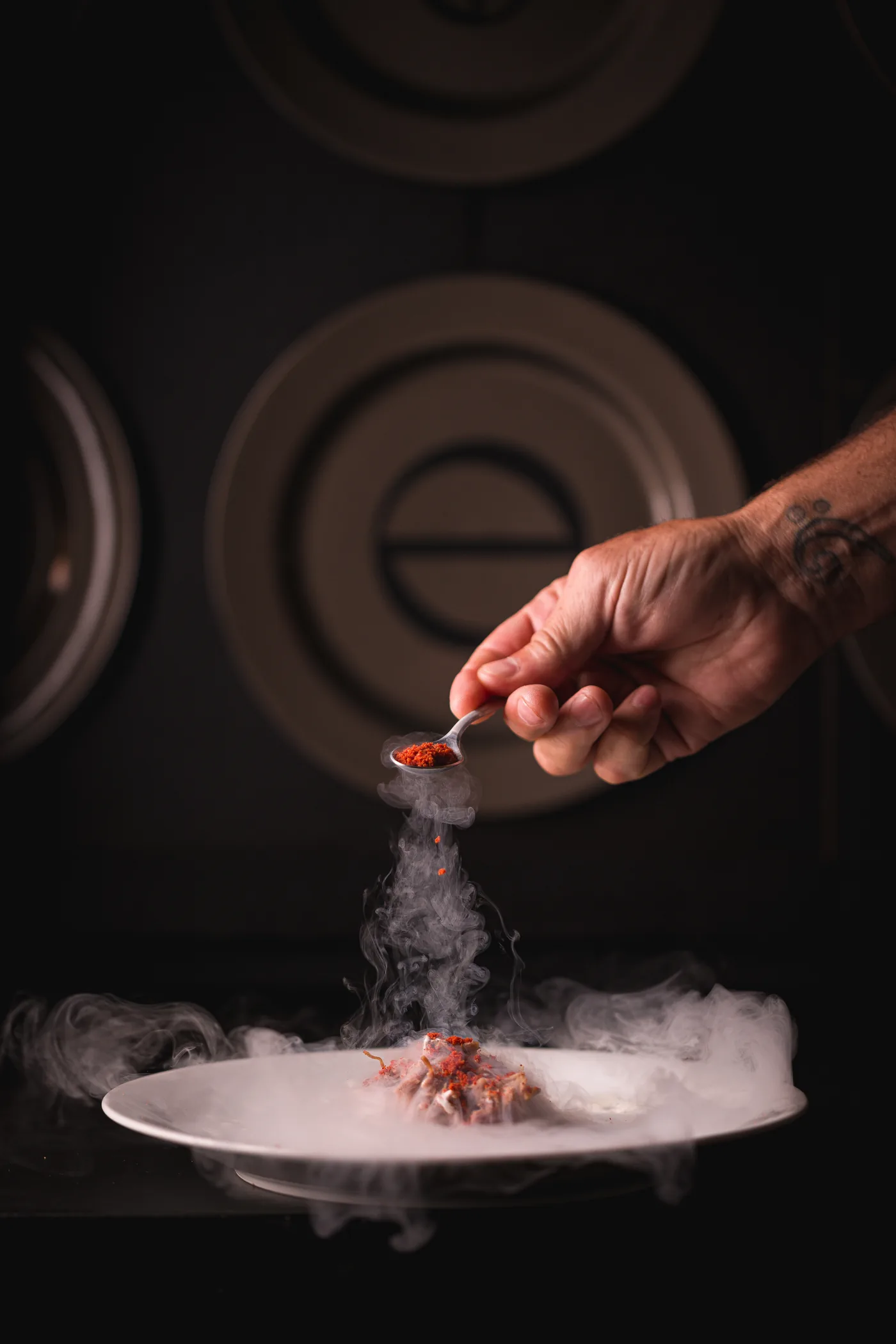 Criação com nitrogênio líquido pelo Chef Fabio Mattos